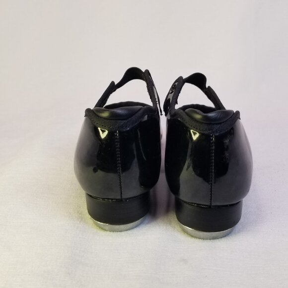 Kid's Capezio Girl's Black Mary Jane Tele Tone Tap Jazz Shoes - Picture 3 of 9